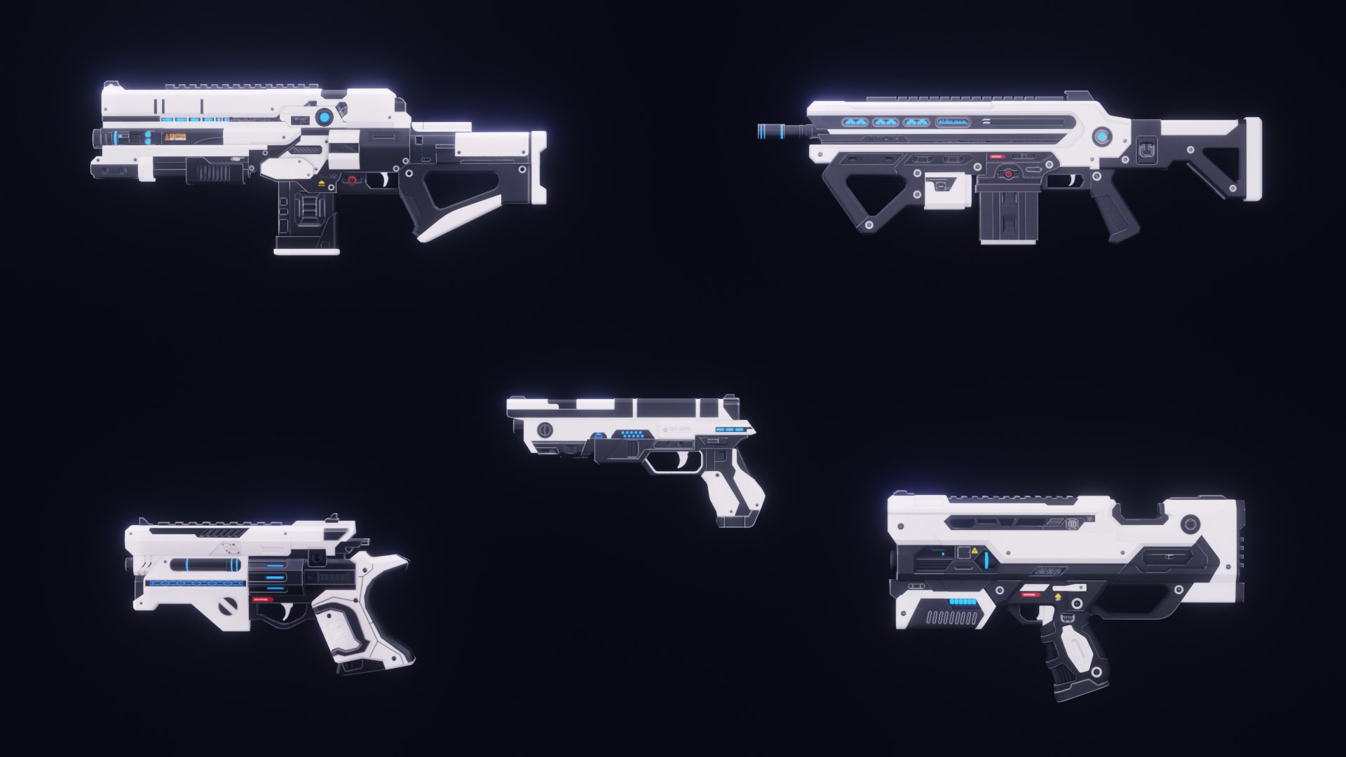 3D Scifi Weapons Collection Model - TurboSquid 2162467