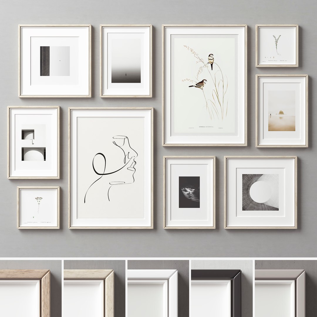 Picture Frames Set-374 Model - TurboSquid 1958626