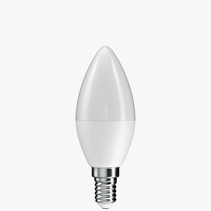 3D realistic led light bulb model