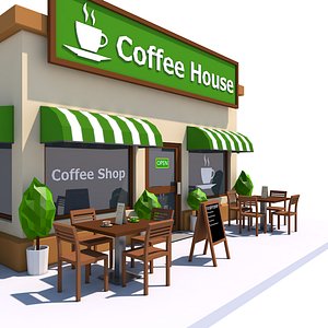 3ds coffee house exterior