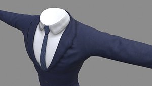 3D Mens business clothes