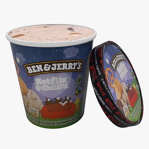 Ben and Jerrys Netflix Chillld ice cream model