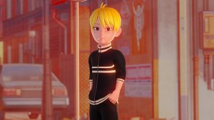 Cartoon Boy - Fully Rigged