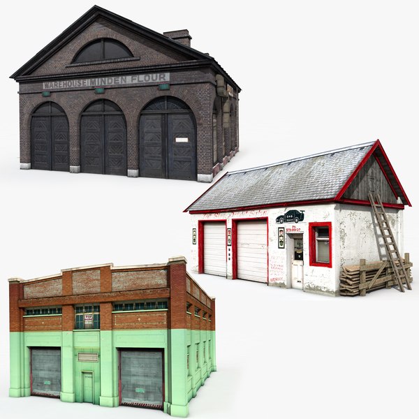 3D Warehouse Low Poly - 3 Models Collection