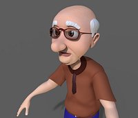Oldman Lowpoly 3D Model