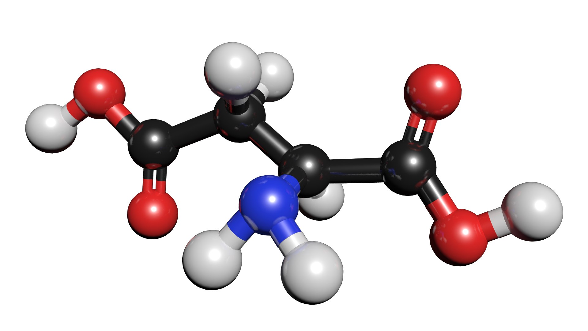 3D C4h7no4 Aspartic Acid C - TurboSquid 1422568