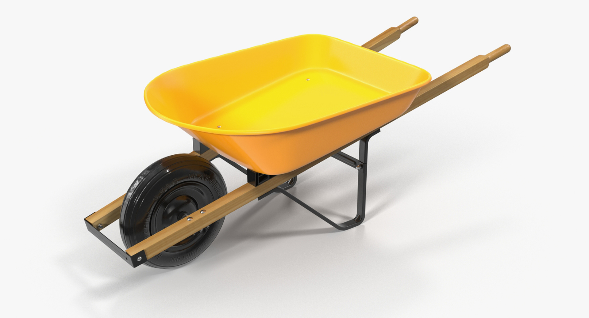 3D Wheelbarrow Yellow - TurboSquid 1243737