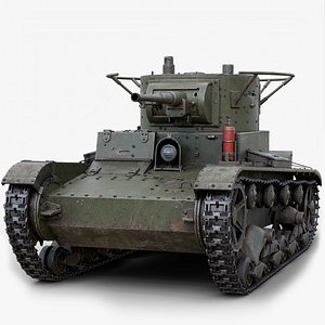 WW2 Tank T26 Realtime