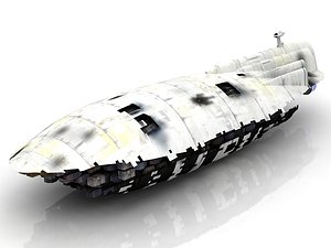 3D model gr-75 medium transport spacecraft