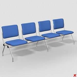 chair waiting 3d model