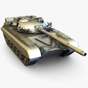 3d model of t-72 tank