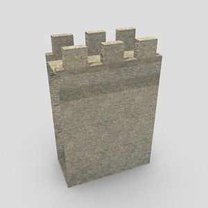 Medieval Castle Module 02 Low Poly PBR Realisitc 3D
