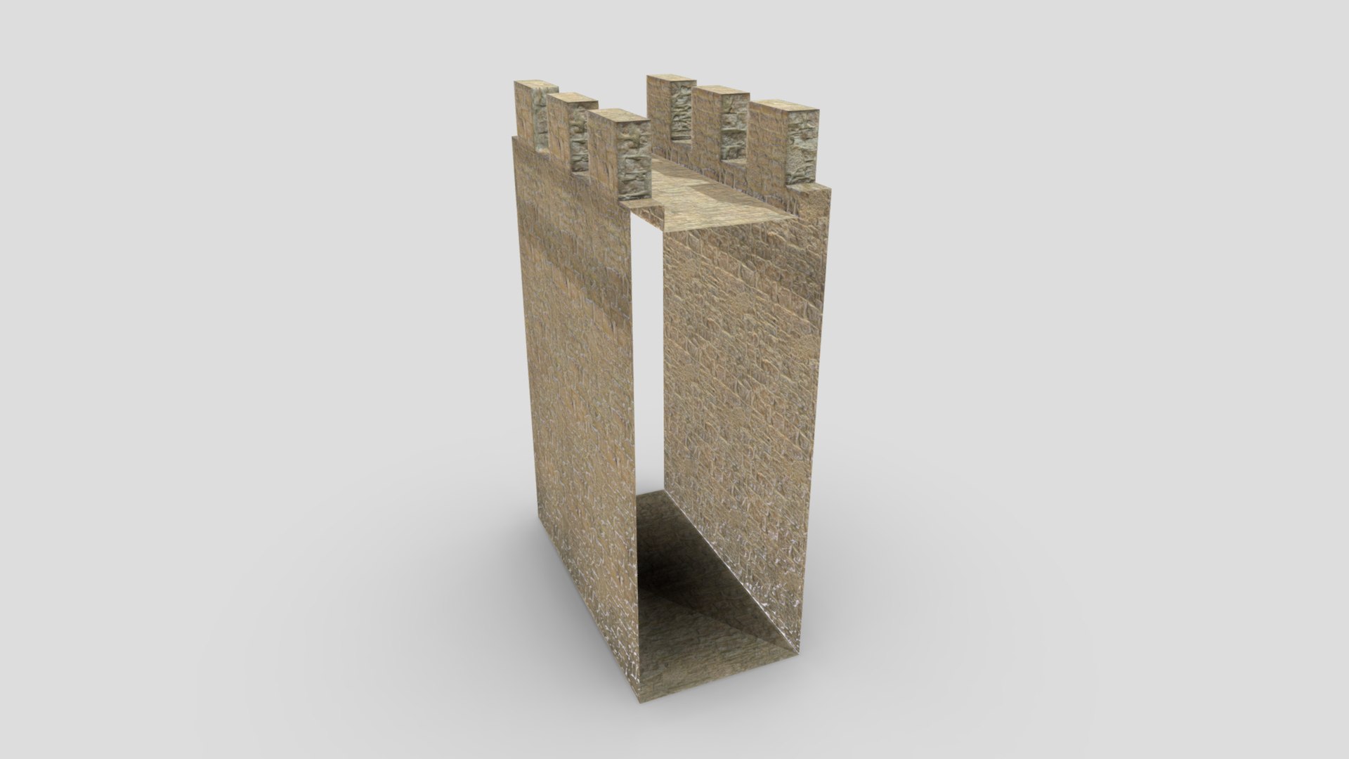 Medieval Castle Module 02 Low Poly PBR Realisitc 3D - TurboSquid 1932378