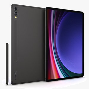 3D Samsung Galaxy Tab S9 Plus Graphite with S-Pen model