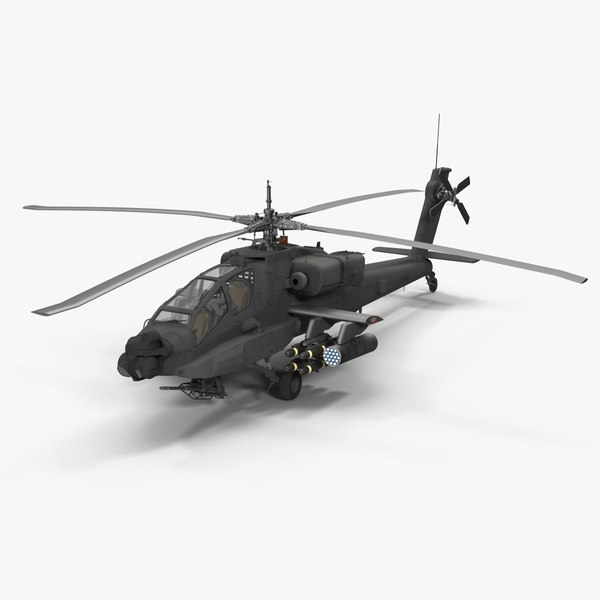 Ah64e Apache Longbow Ah64a 3d Max