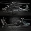 3d model helicopter ah-64 apache usa
