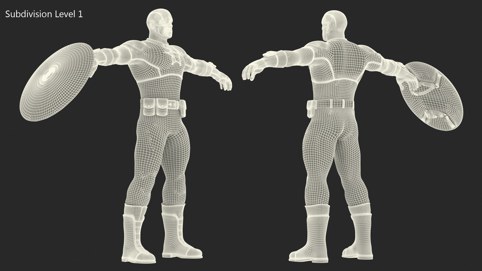 Marvel Cartoon Captain America Rigged For Maya 3D Model - TurboSquid ...