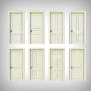 3D model interior door architectural