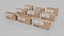 Compact Packaging Box Solutions - Rigged and Customizable 3D model