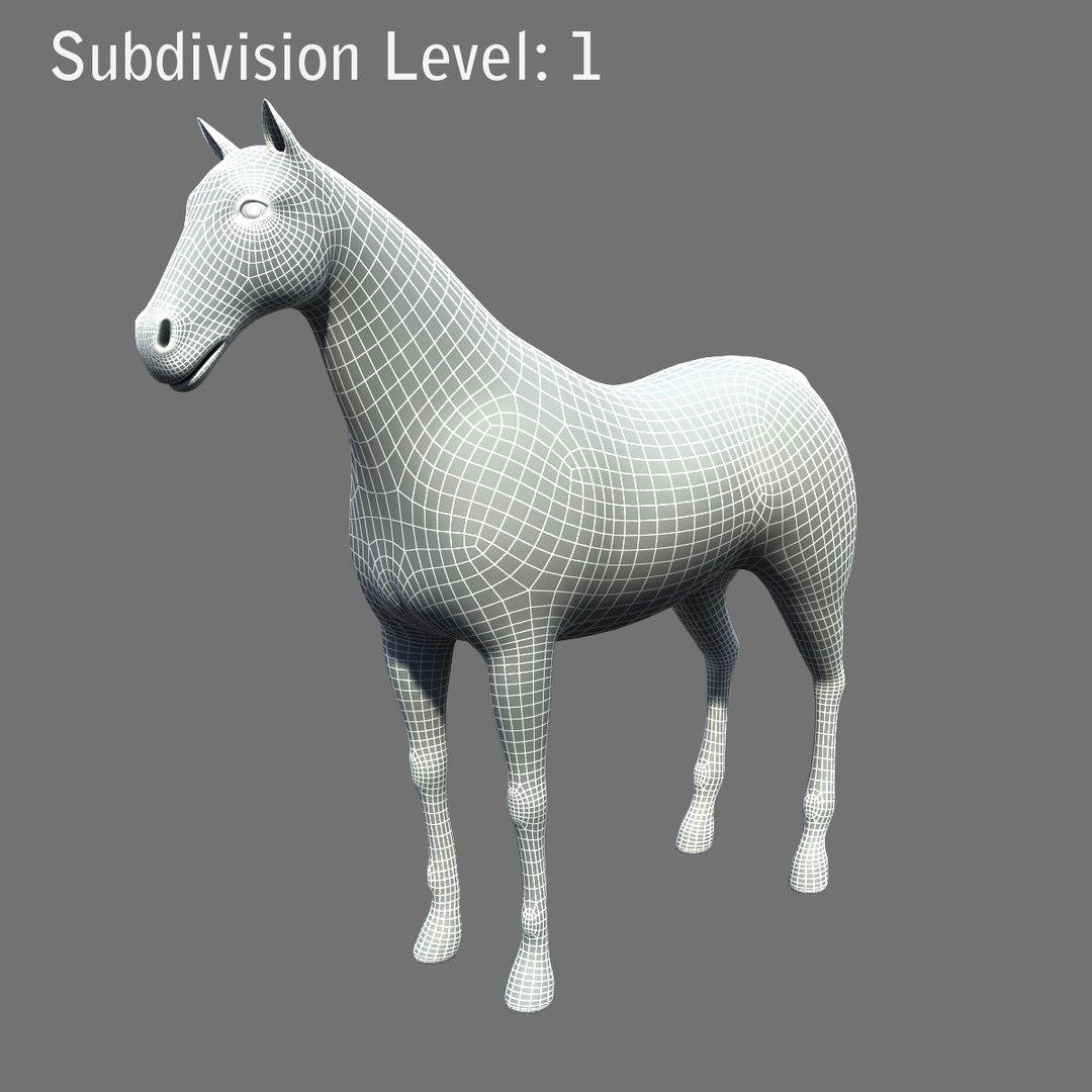 3d Realistic Horse Rig