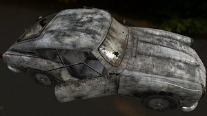 3d abandoned triumph gt6 mk2 model