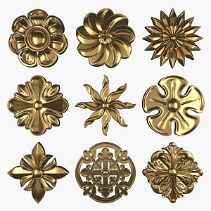 3D Ornament Element Pack 13