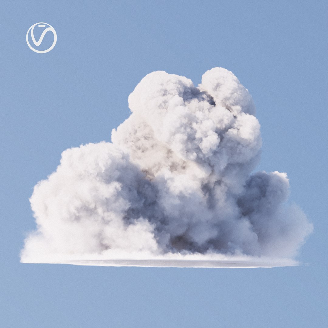 3D Photorealistic Vdb Cumulus Cloud Type D Model - TurboSquid 1901351