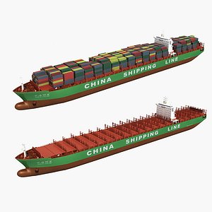 container ship 3D model