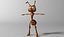 cute ant rigged anime 3D model