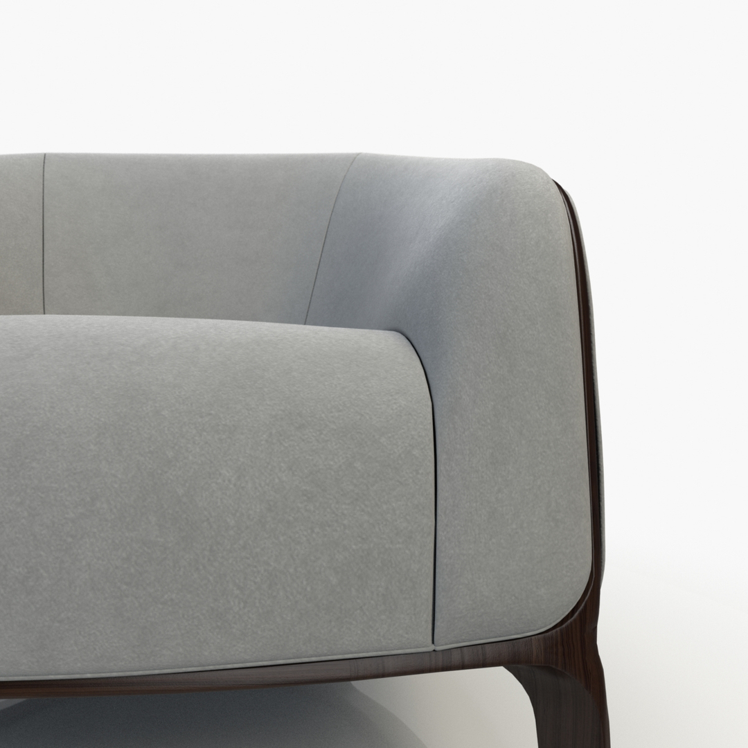 3d max bernhardt catherine lounge chair