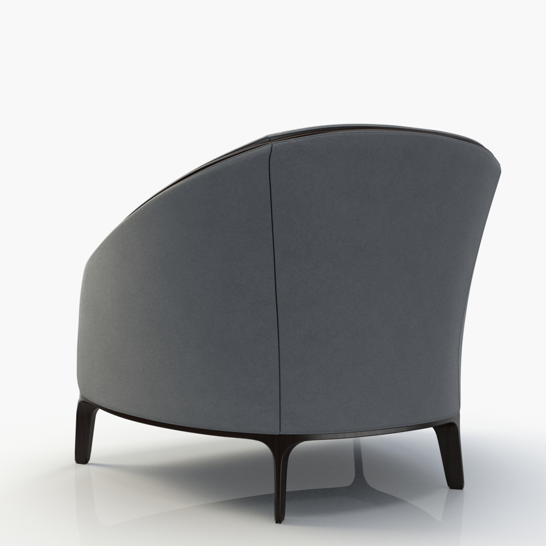 3d max bernhardt catherine lounge chair