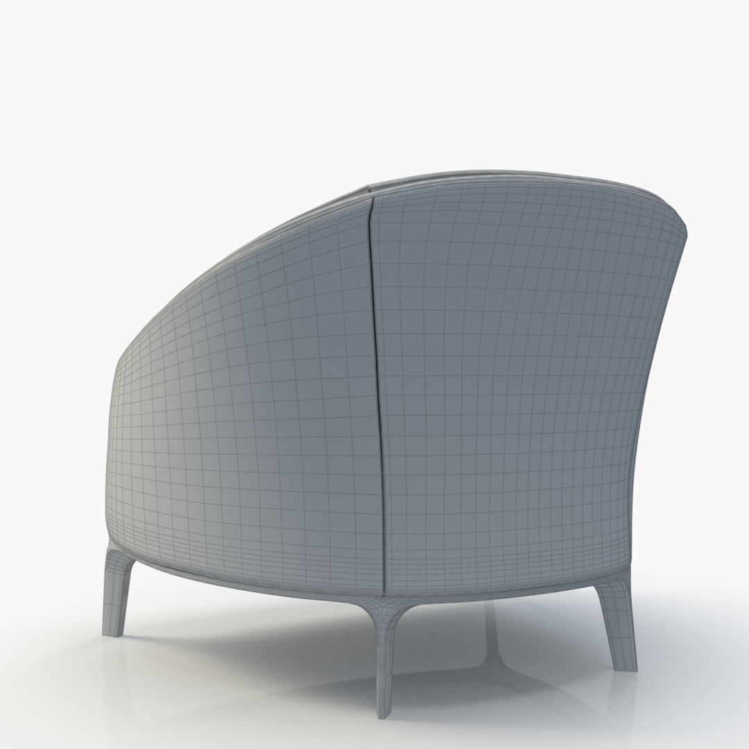 3d max bernhardt catherine lounge chair