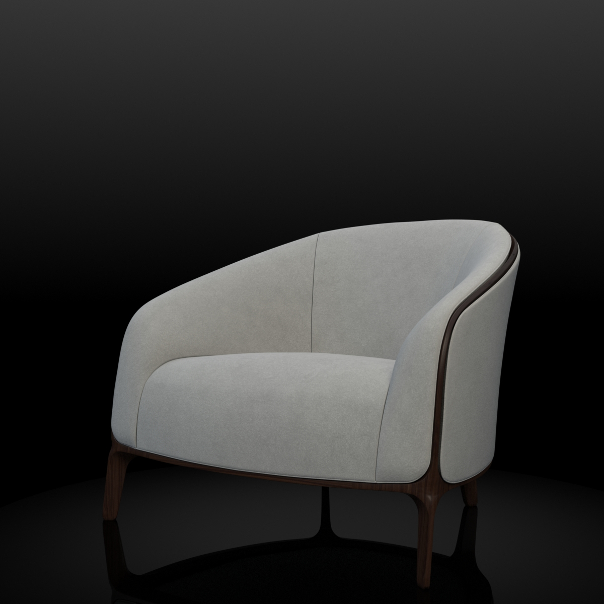 3d max bernhardt catherine lounge chair