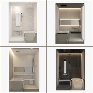 Japan UNIT BATHROOM 1616 BUNDLE of 4