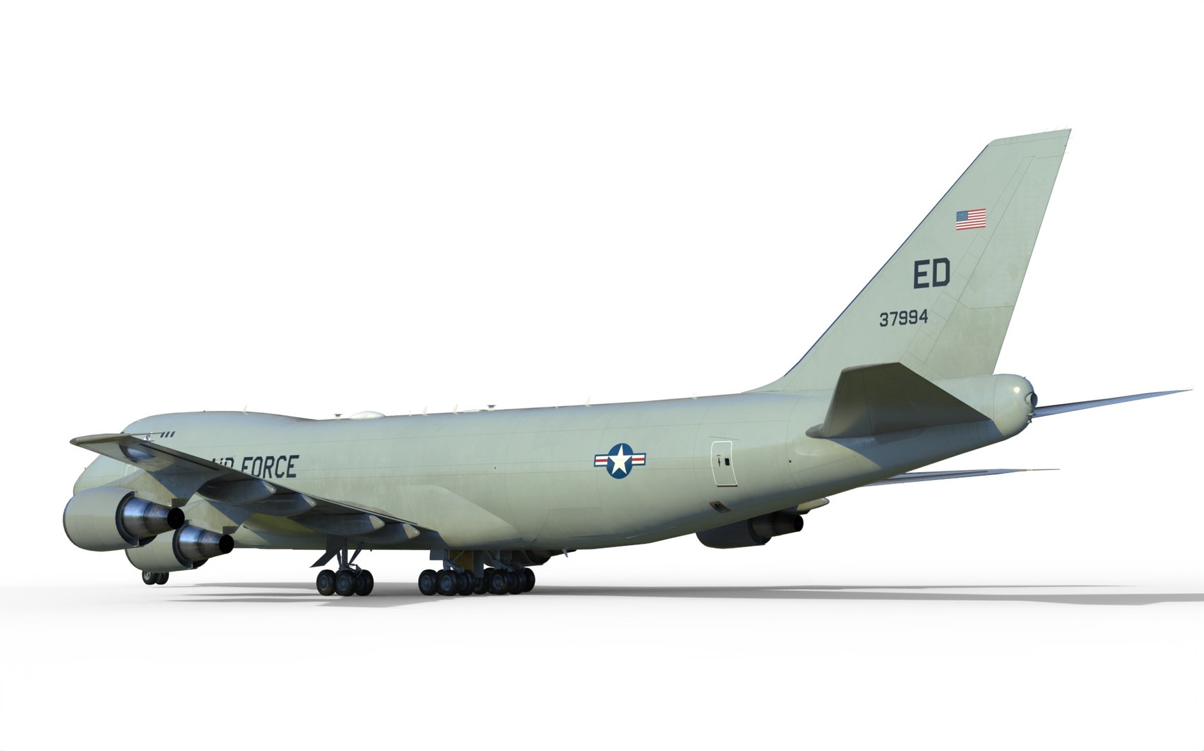 Boeing 747 Airborne Aircraft Carrier 3D Model - TurboSquid 2187183