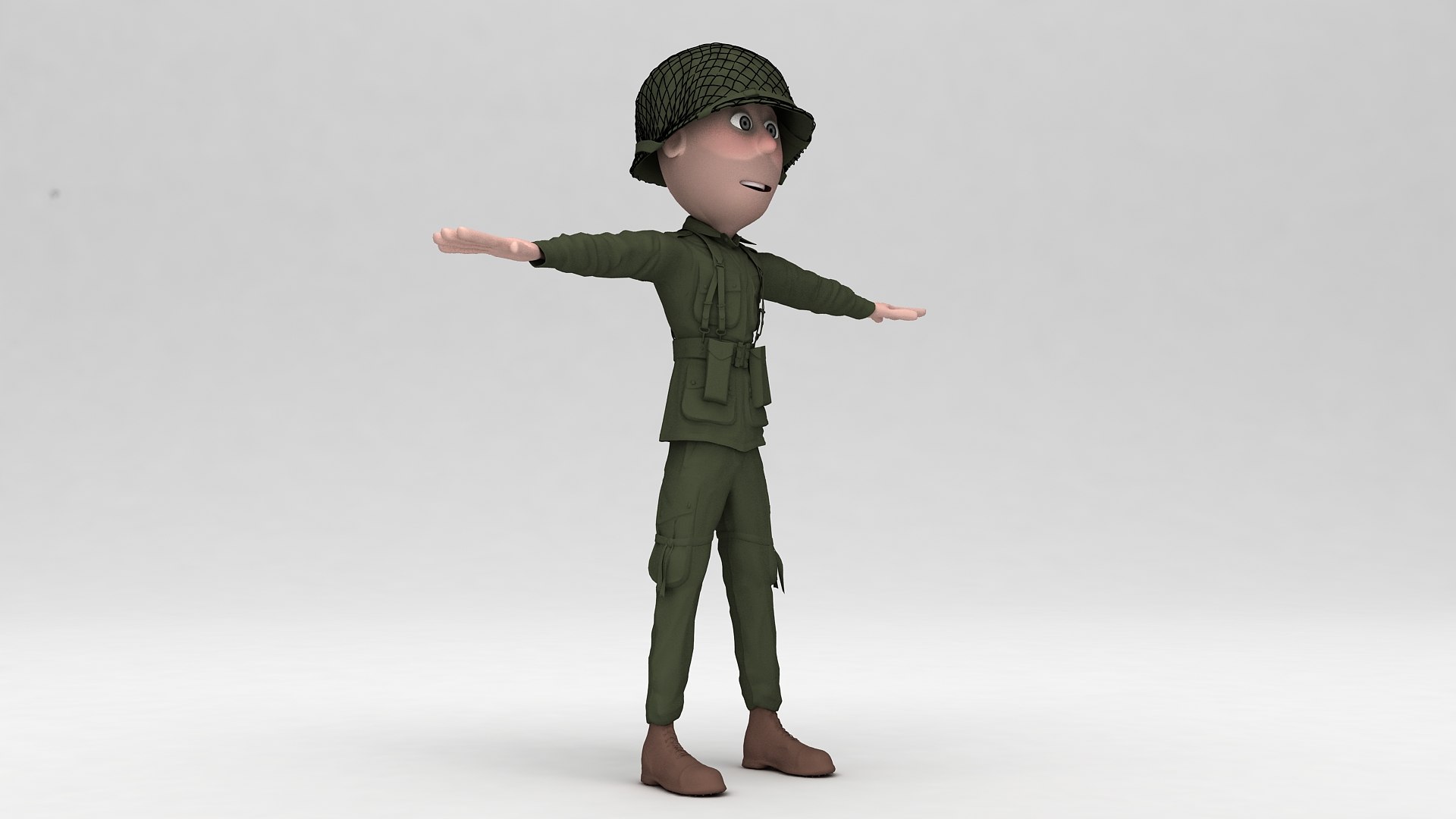 Cartoon Soldier 3d Model - Turbosquid 1833368