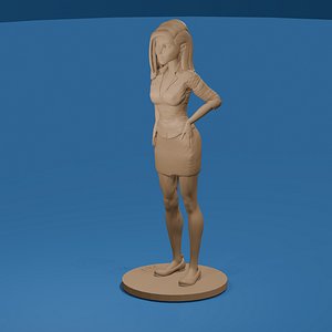 Sexy Secretary Toon Woman