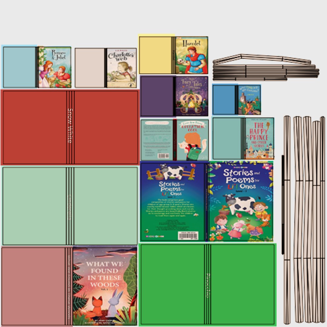 Mini Bookcase Model - TurboSquid 2248145