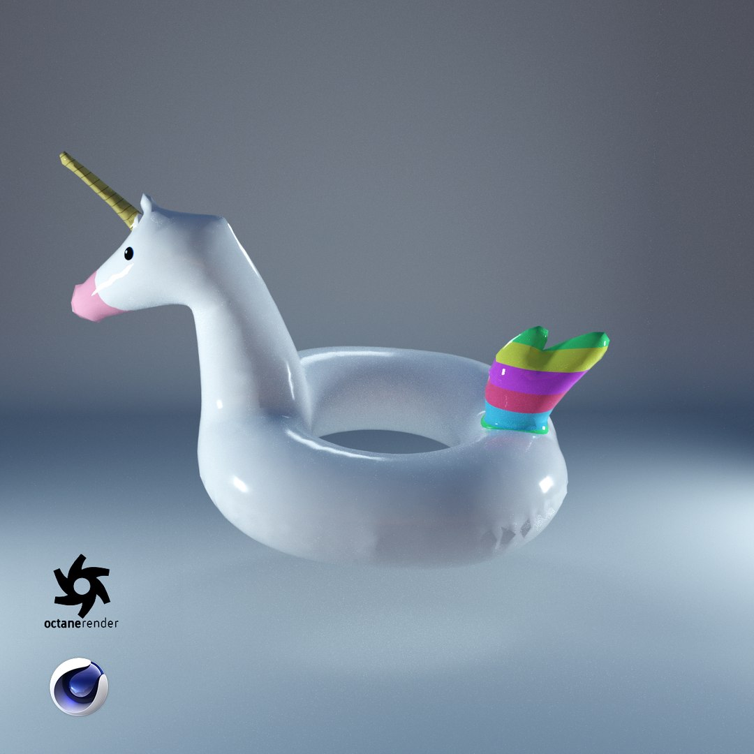 3D unicorn buoy model - TurboSquid 1572986