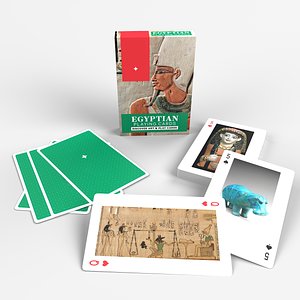Playing Cards - Egyptian Flip Cards - Mock-up 3D
