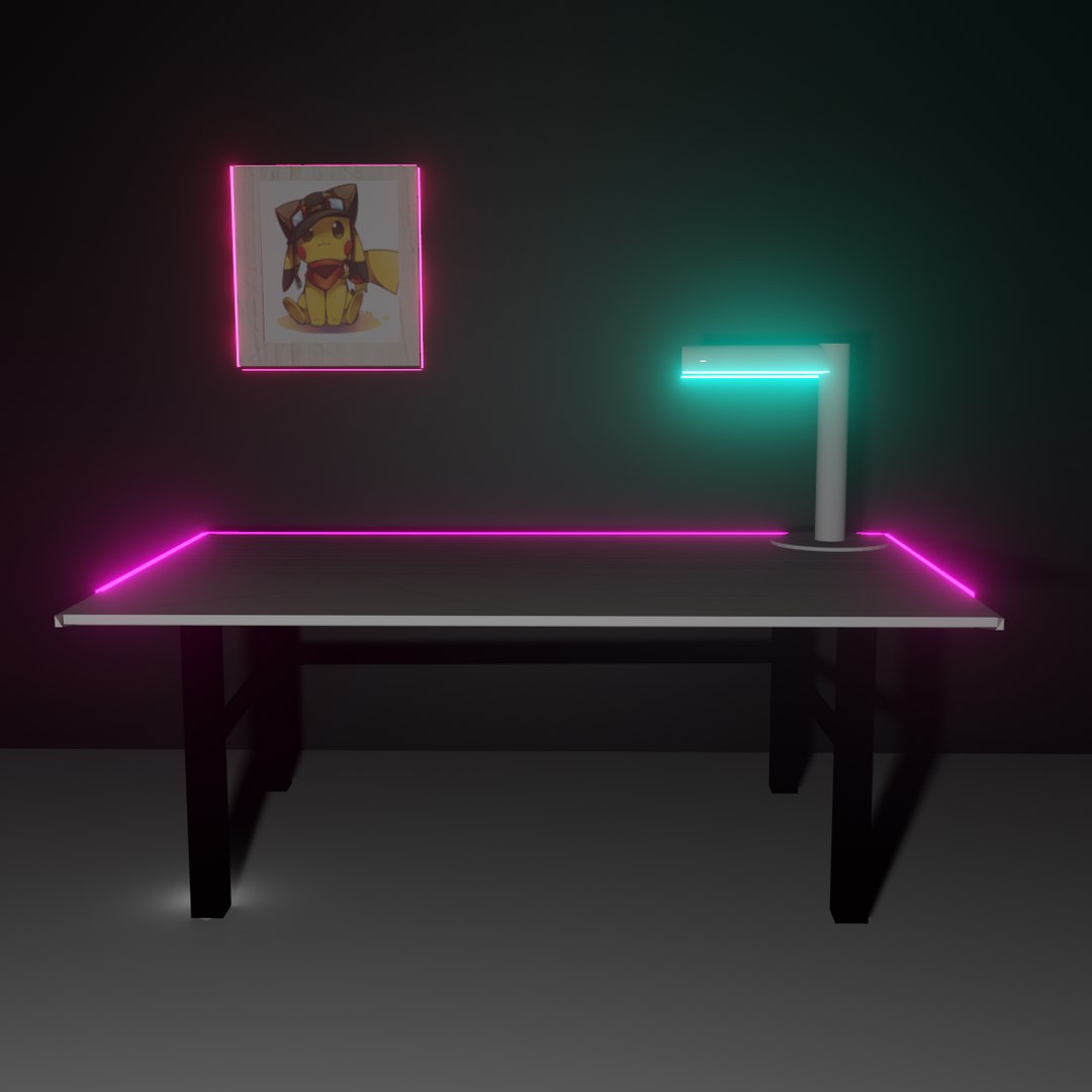 GAMER TABLE 3D Model - TurboSquid 1877686