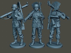 german soldier ww2 stand model