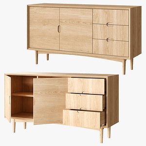 RJ Living Mia sideboard 3D model