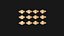 Lot de 12 bagues astrologiques