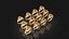 Lot de 12 bagues astrologiques