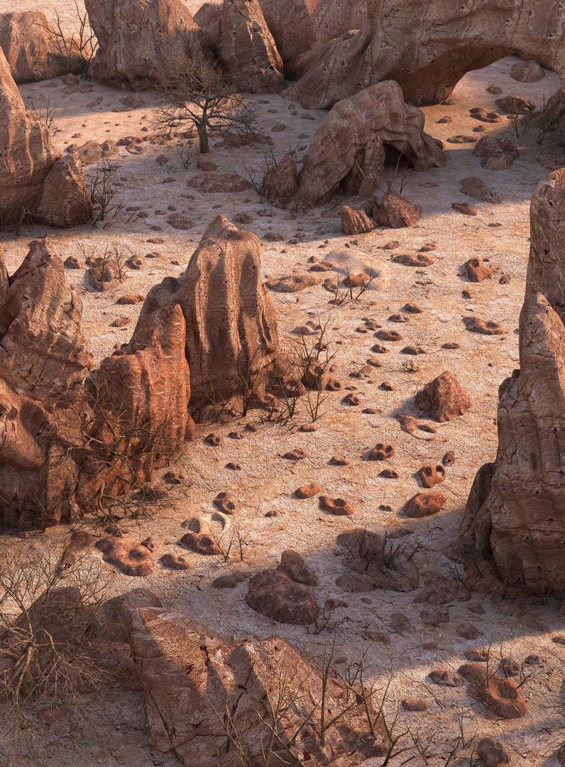 Desert Rock 3D Model - TurboSquid 1413352
