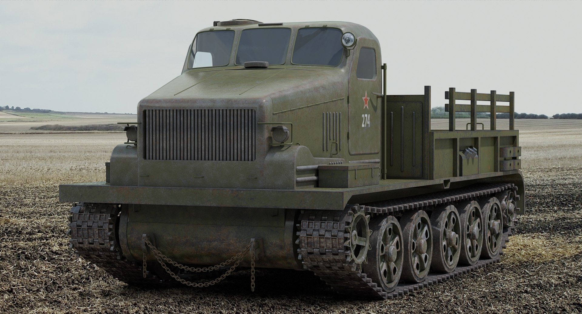 3D Model Ww2 At-t Soviet Russian Artillery - TurboSquid 1339942