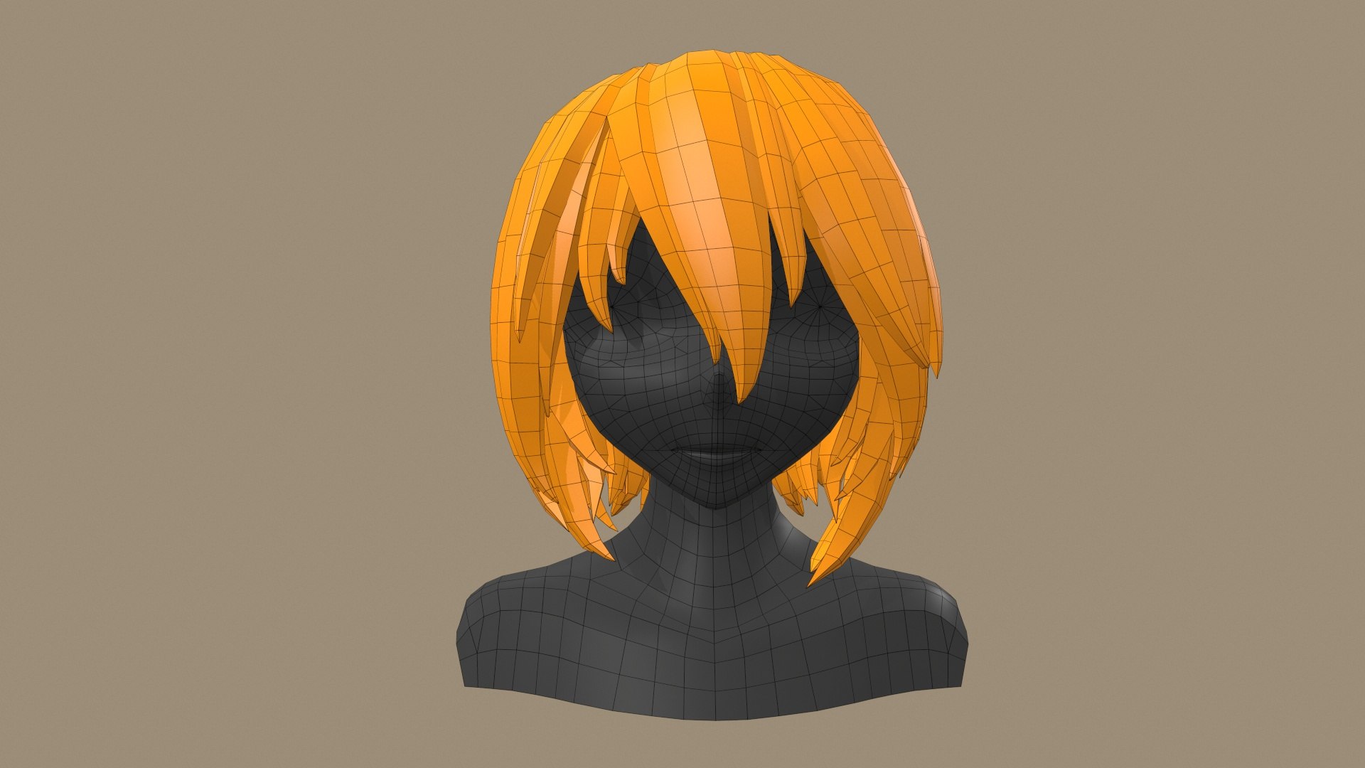 Hair Girl Anime 3D Model - TurboSquid 1667365