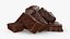 Mucchio di barrette di cioccolato e mandorle Snickers