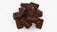 Mucchio di barrette di cioccolato e mandorle Snickers
